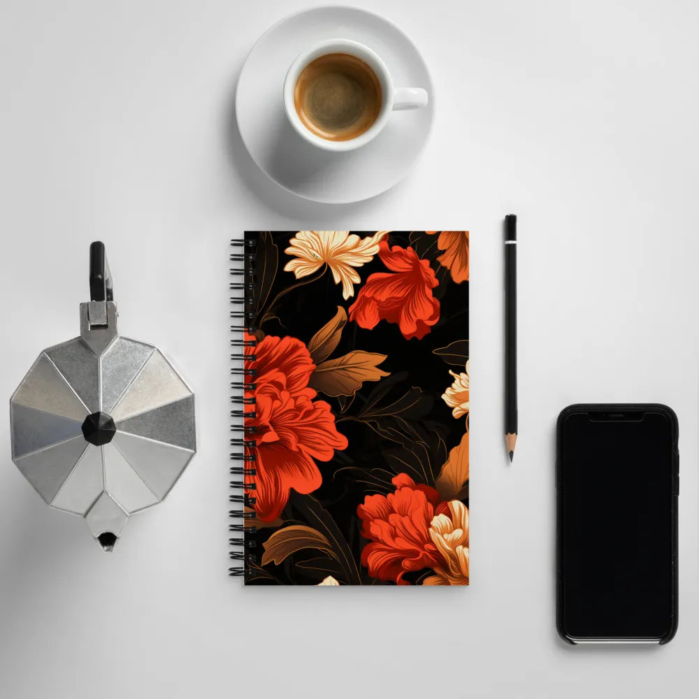 Elegance in Bloom | Spiral Notebook