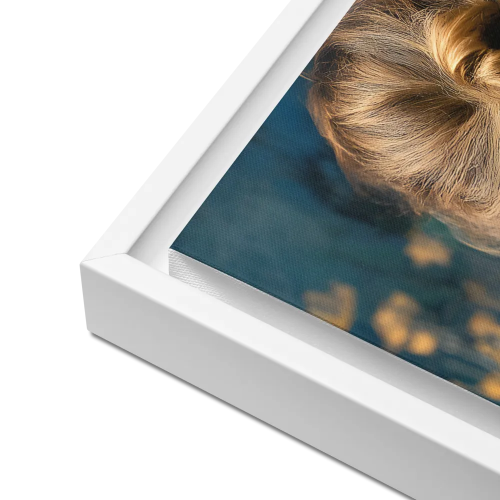 Whispers of Tranquility | Canvas with White Frame | 16″×16″