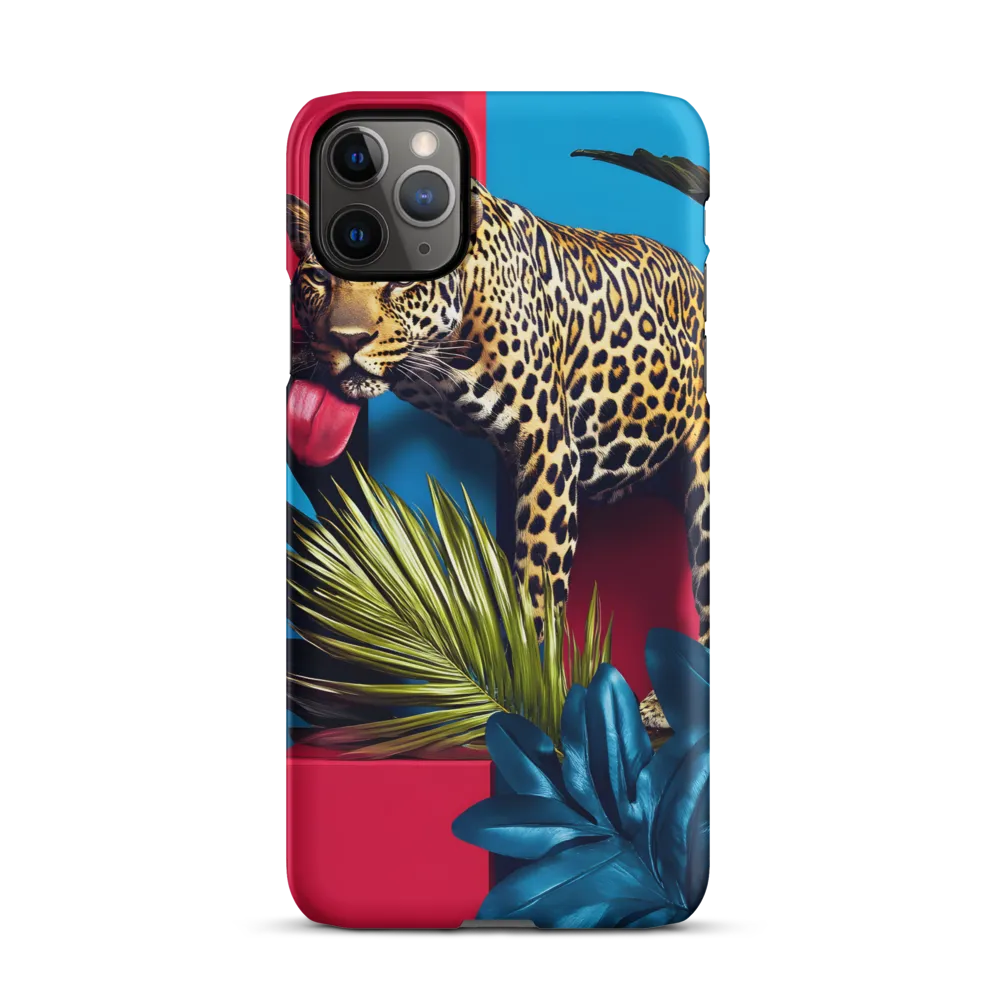 Playful Leopard in Vibrant Paradise