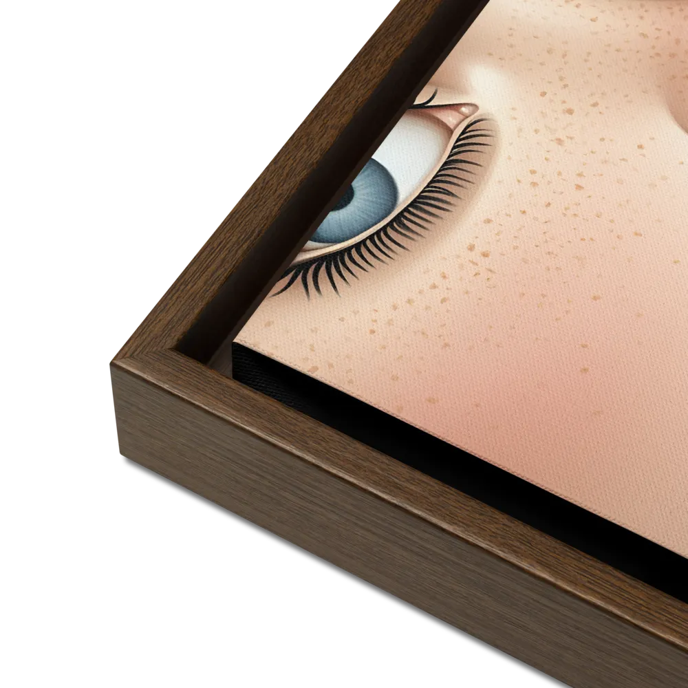 Intriguing Elegance | Canvas with Brown Frame | 12″×12″