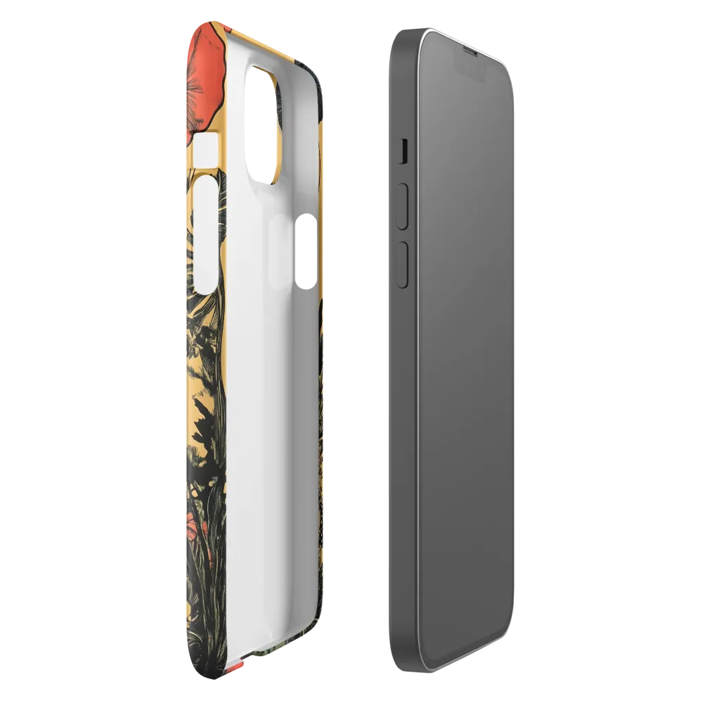 Floral Majesty: The Elephant's Sanctuary | Phone Case |  14 Plus | Snap Case | Glossy