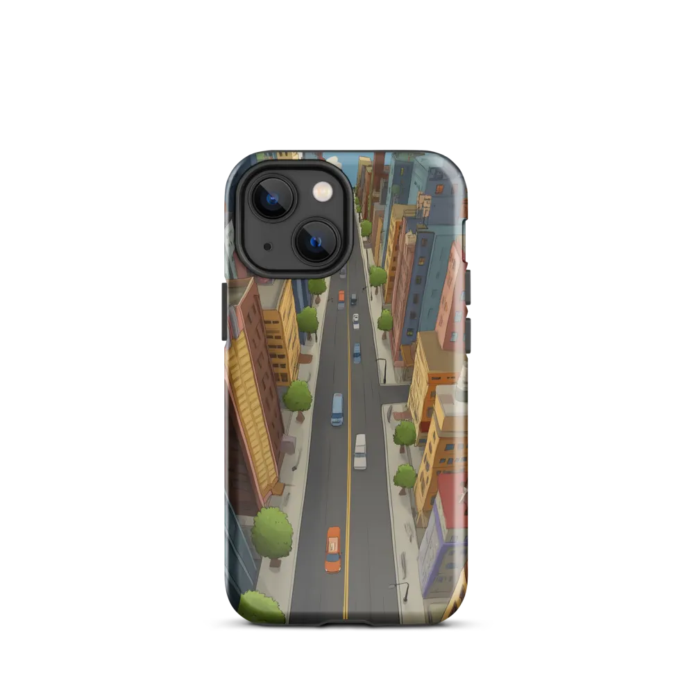 Aerial Whimsy: A Colorful Cityscape
