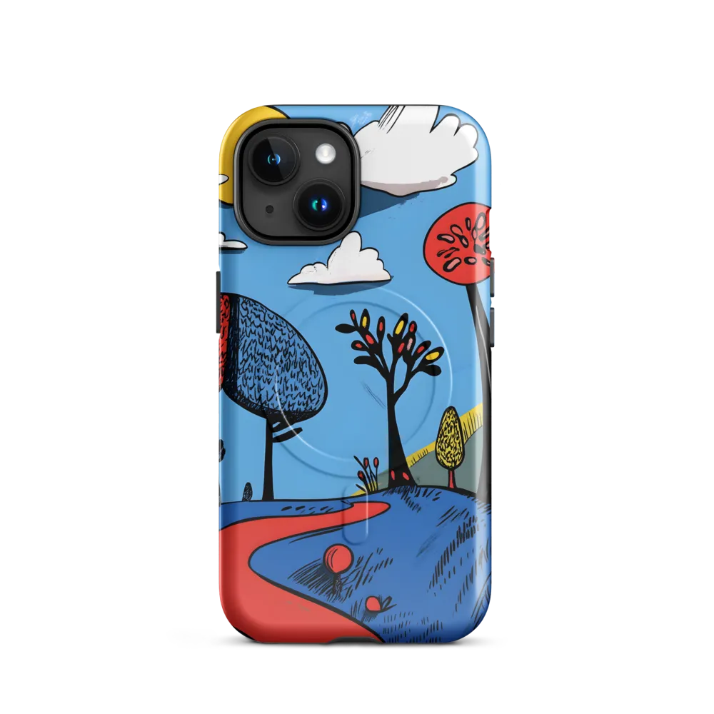 A Playful Journey Through Whimsical Woods | Phone Case |  15 | MagSafe® Tough Case | Glossy