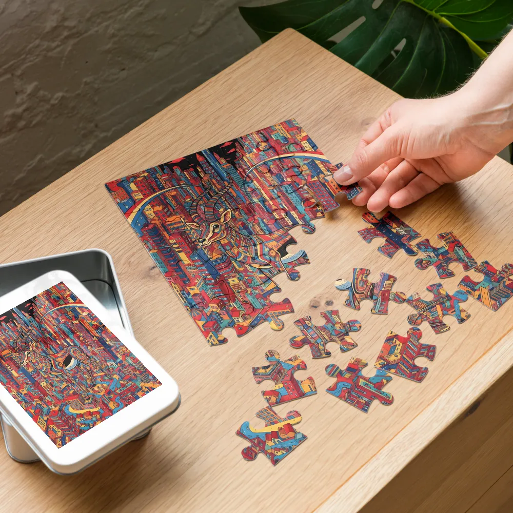Metropolis Guardian 
 Jigsaw Puzzle in Tin Box