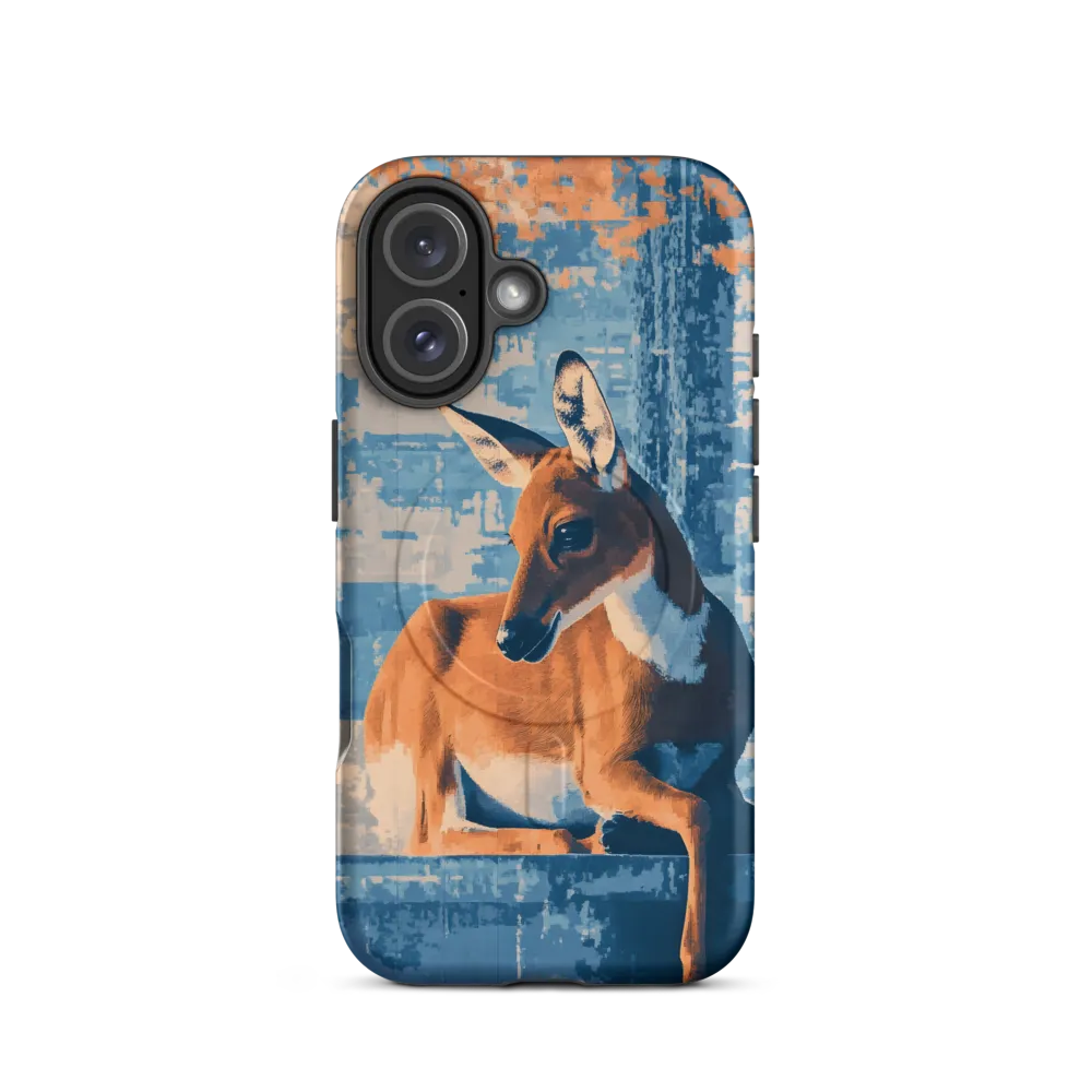 Serenity in Color: The Reclining Deer | Phone Case |  16 | MagSafe® Tough Case | Matte