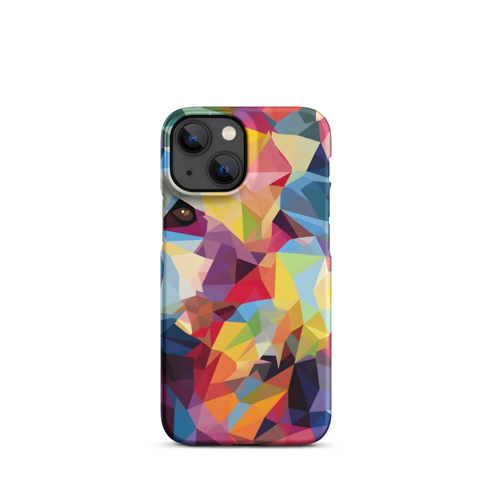 Playful Geometry: The Bear's Face | Phone Case |  13 Mini | Snap Case | Matte