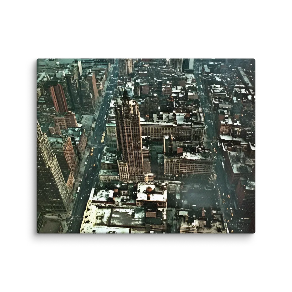 Aerial Symphony of Urban Life | Canvas | 8″×10″