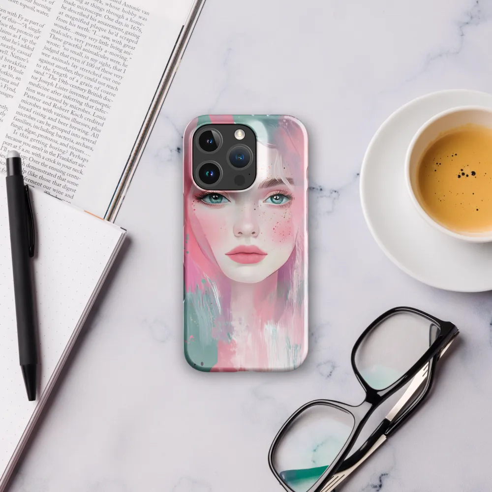 Dreamy Serenity: A Contemporary Portrait | Phone Case |  16 Pro | Snap Case | Glossy