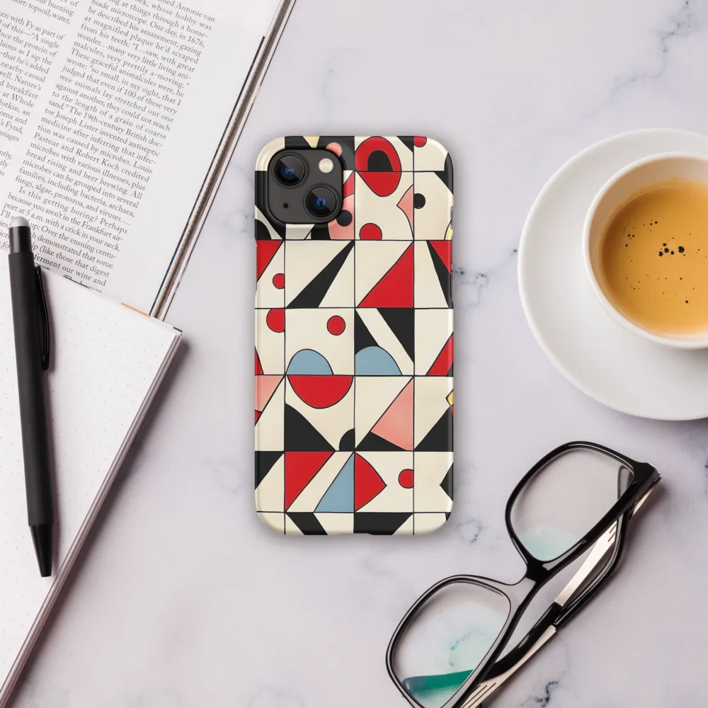 Dynamic Geometric Harmony | Phone Case |  14 Plus | Snap Case | Matte