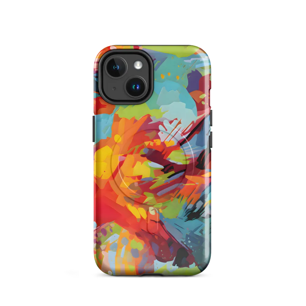 Colorful Lizard: An Abstract Adventure | Phone Case |  14 | MagSafe® Tough Case | Glossy