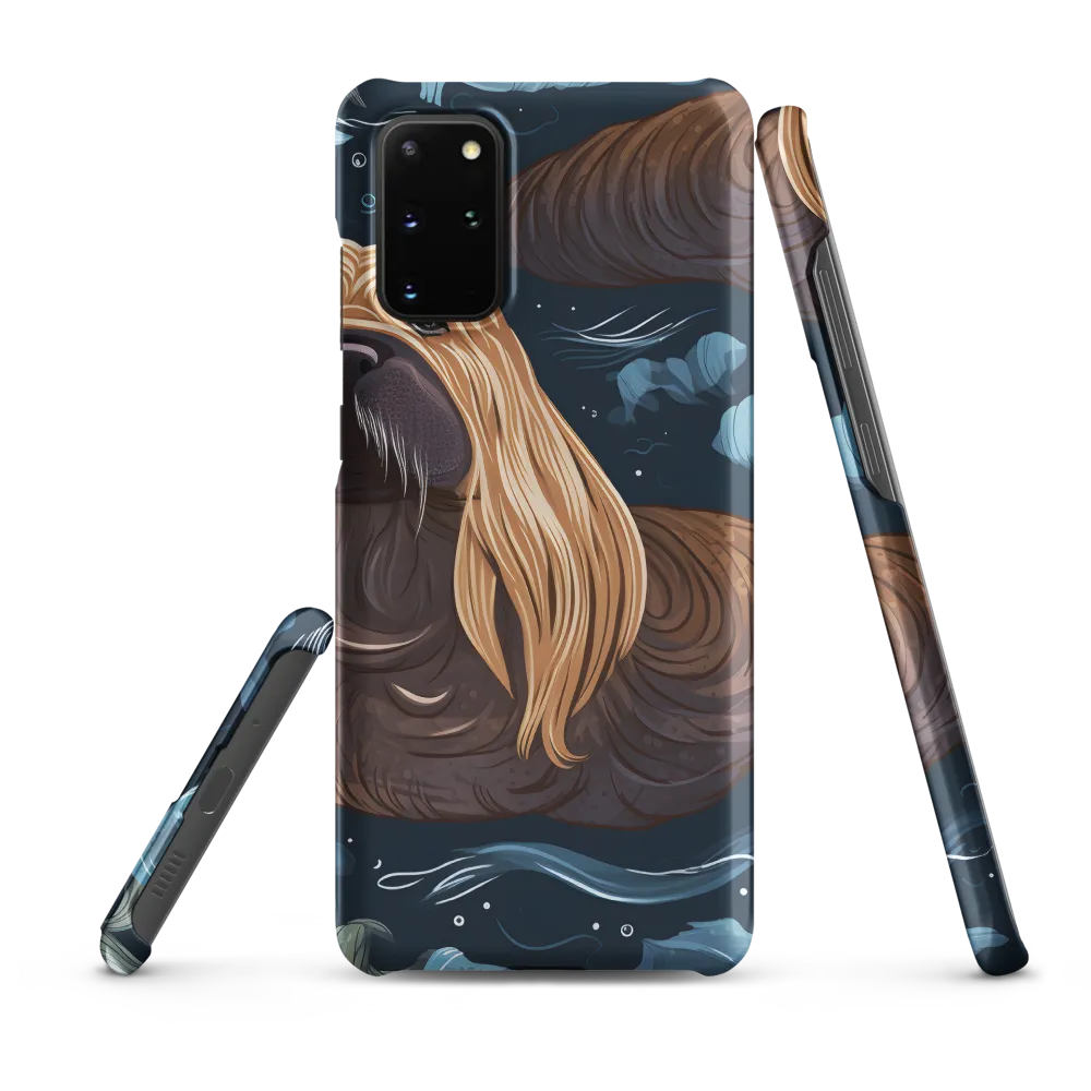 Whimsical Walruses in Deep Blue