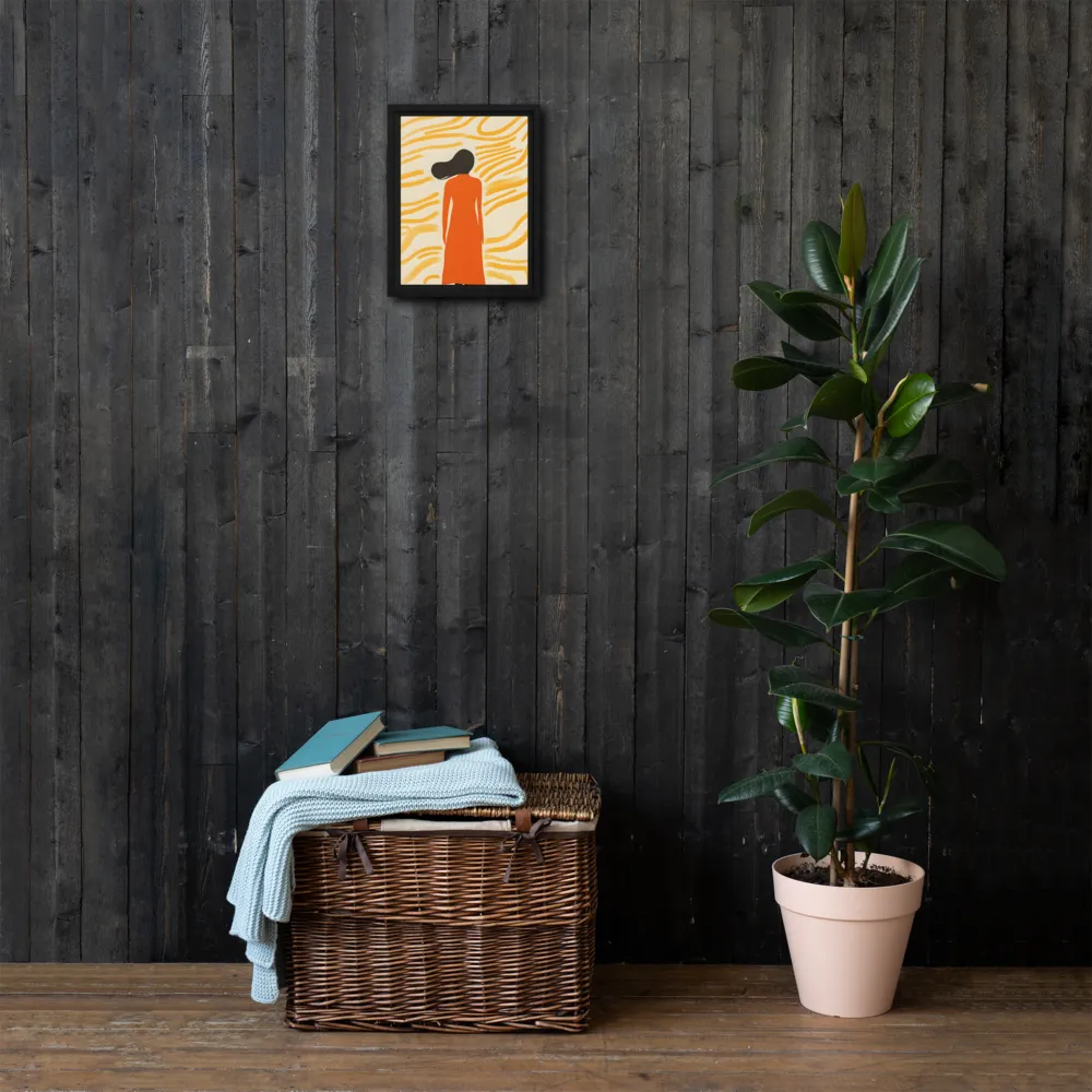 Connection to Serenity | Canvas with Black Frame | 9″×12″