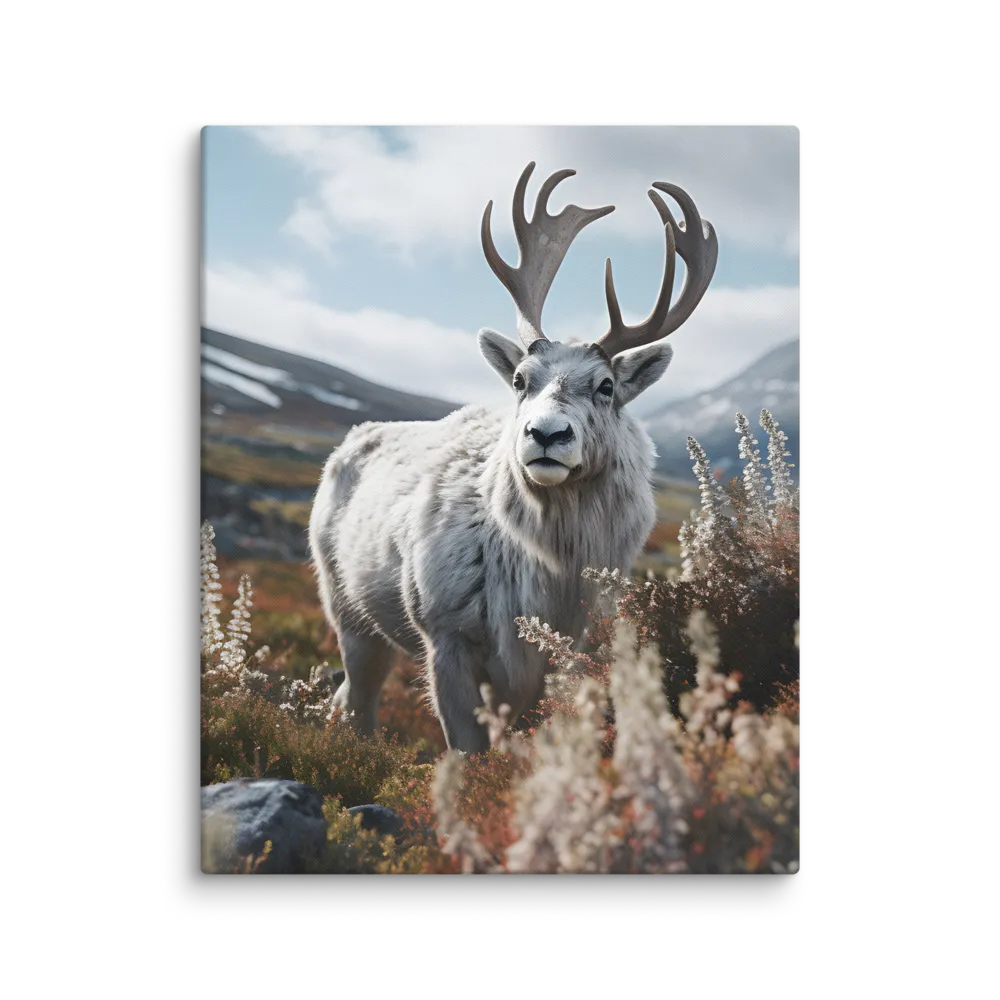Majestic Harmony: The Reindeer in Nature | Canvas | 16″×20″