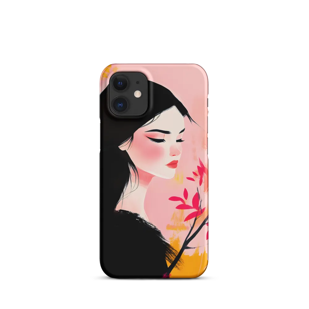 Pink Profile with Blossom Branch