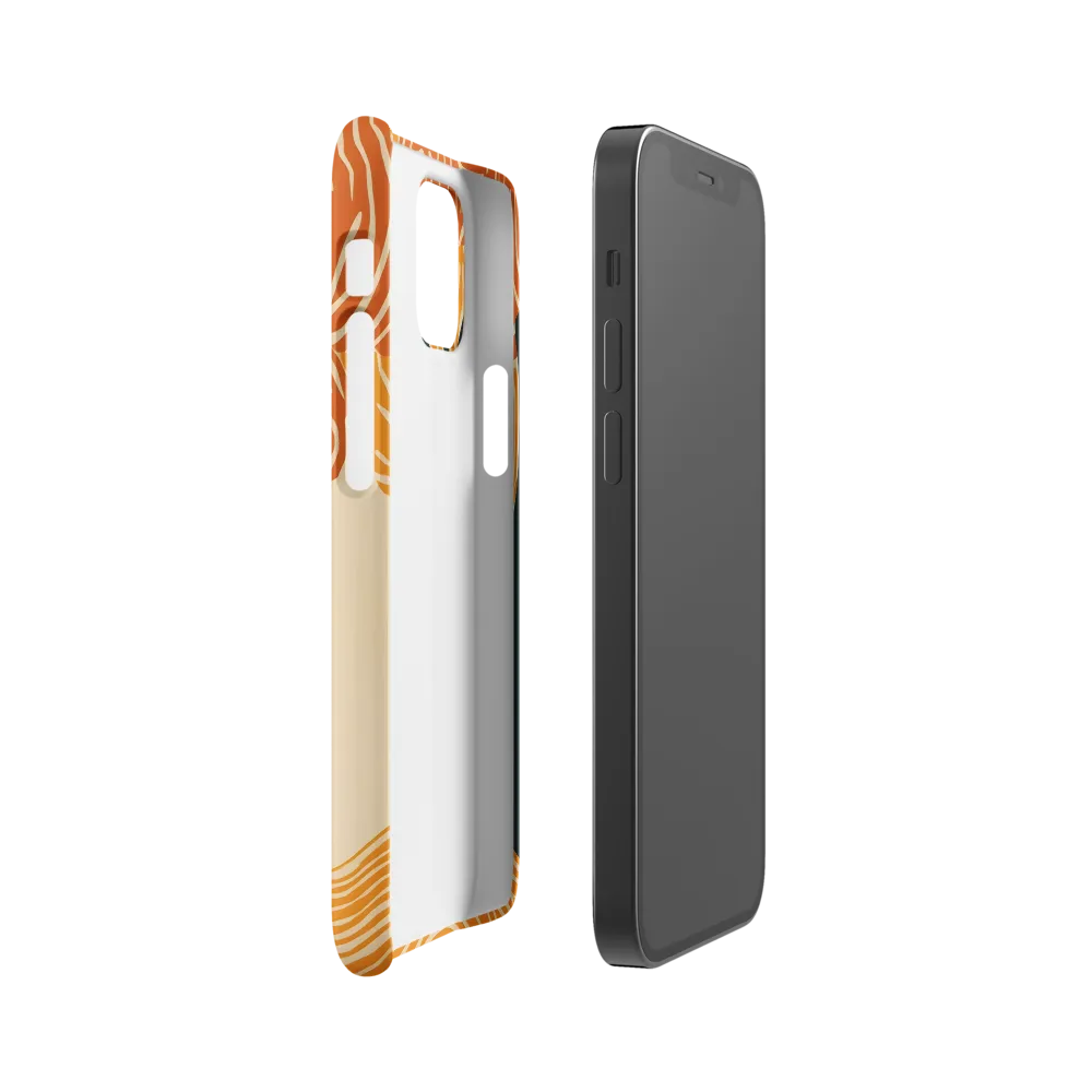 Silent Reflections under Swirling Leaves | Phone Case |  12 Mini | Snap Case | Matte