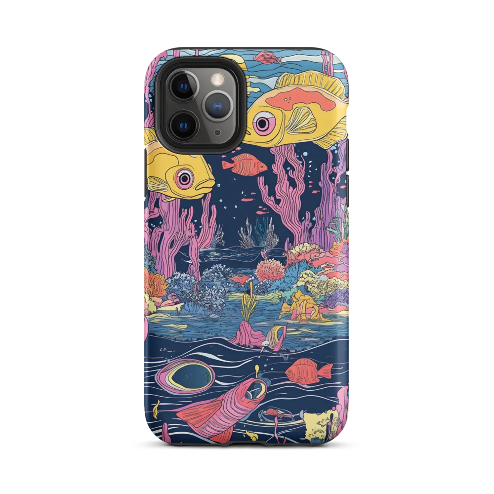 Underwater Dreamscape: A Playful Encounter | Phone Case |  11 Pro | Tough Case | Matte
