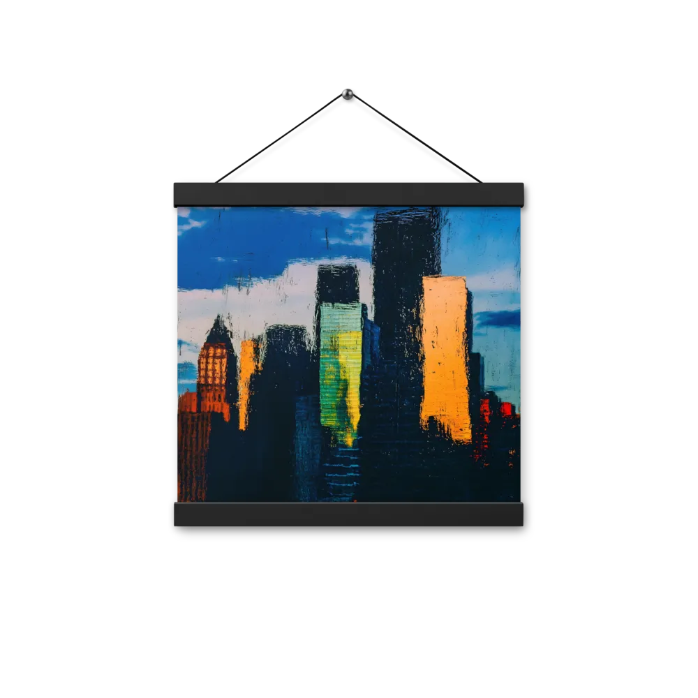 Reflections of Tranquility | Poster With Black Wood Hanger | 12″×12″