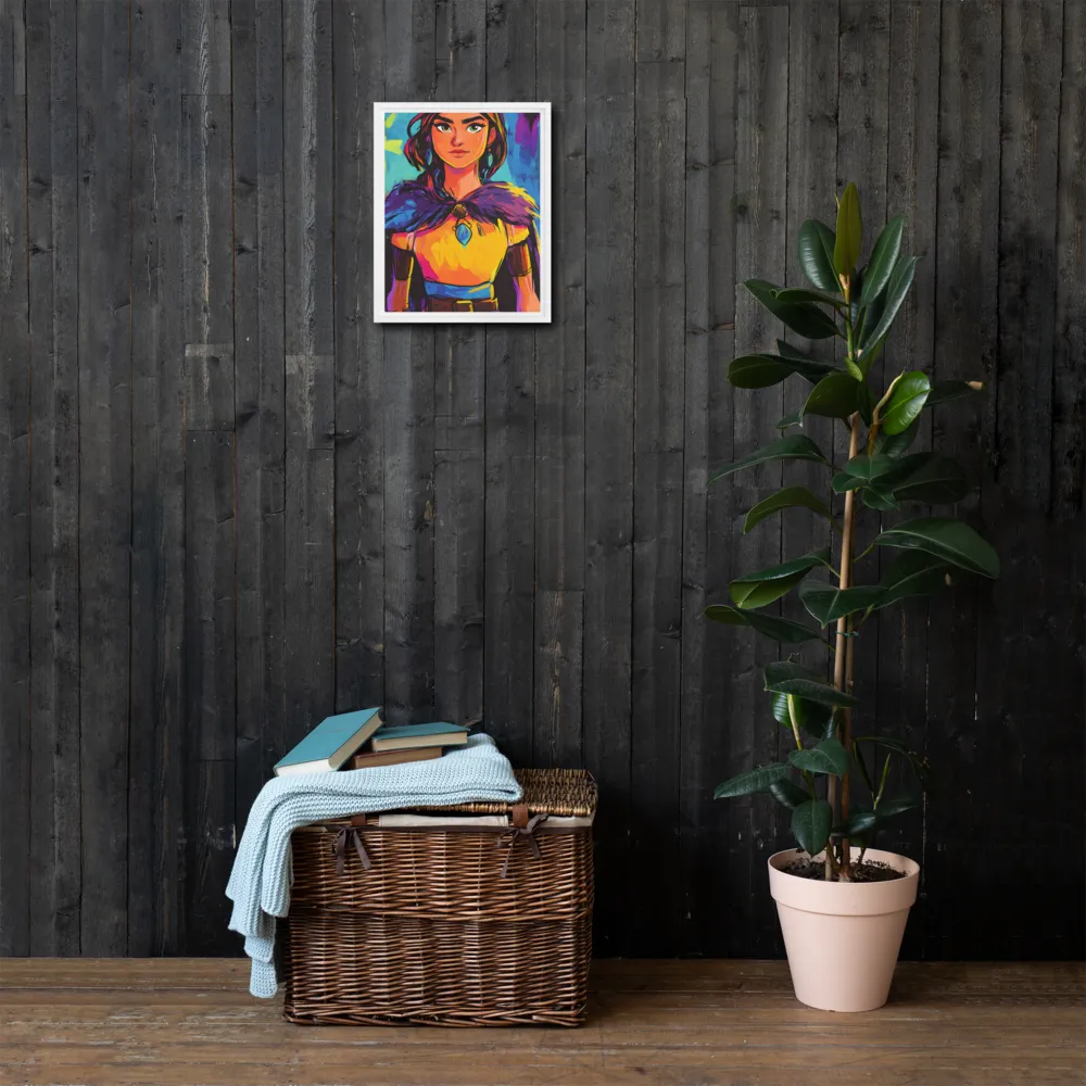 Guardian of Colors | Canvas with White Frame | 11″×14″