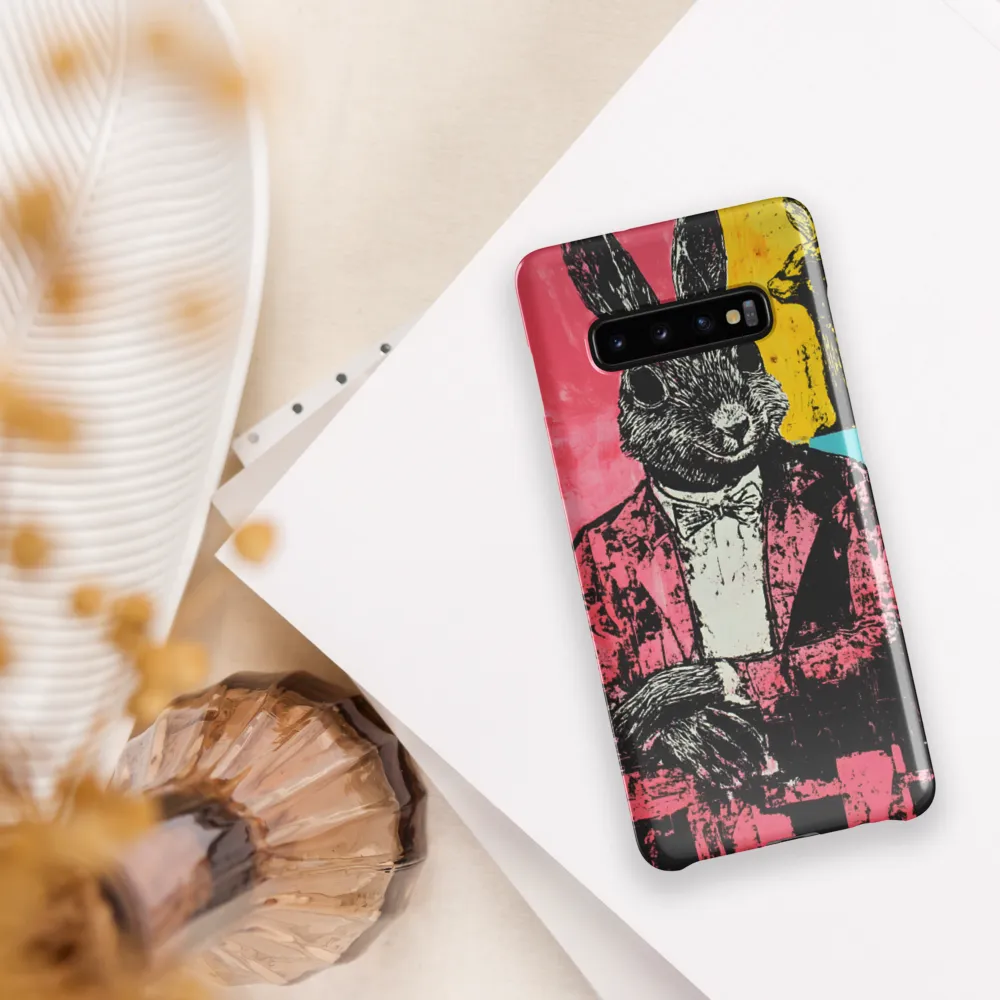 The Dapper Rabbit | Phone Case |  S10 Plus | Snap Case | Glossy