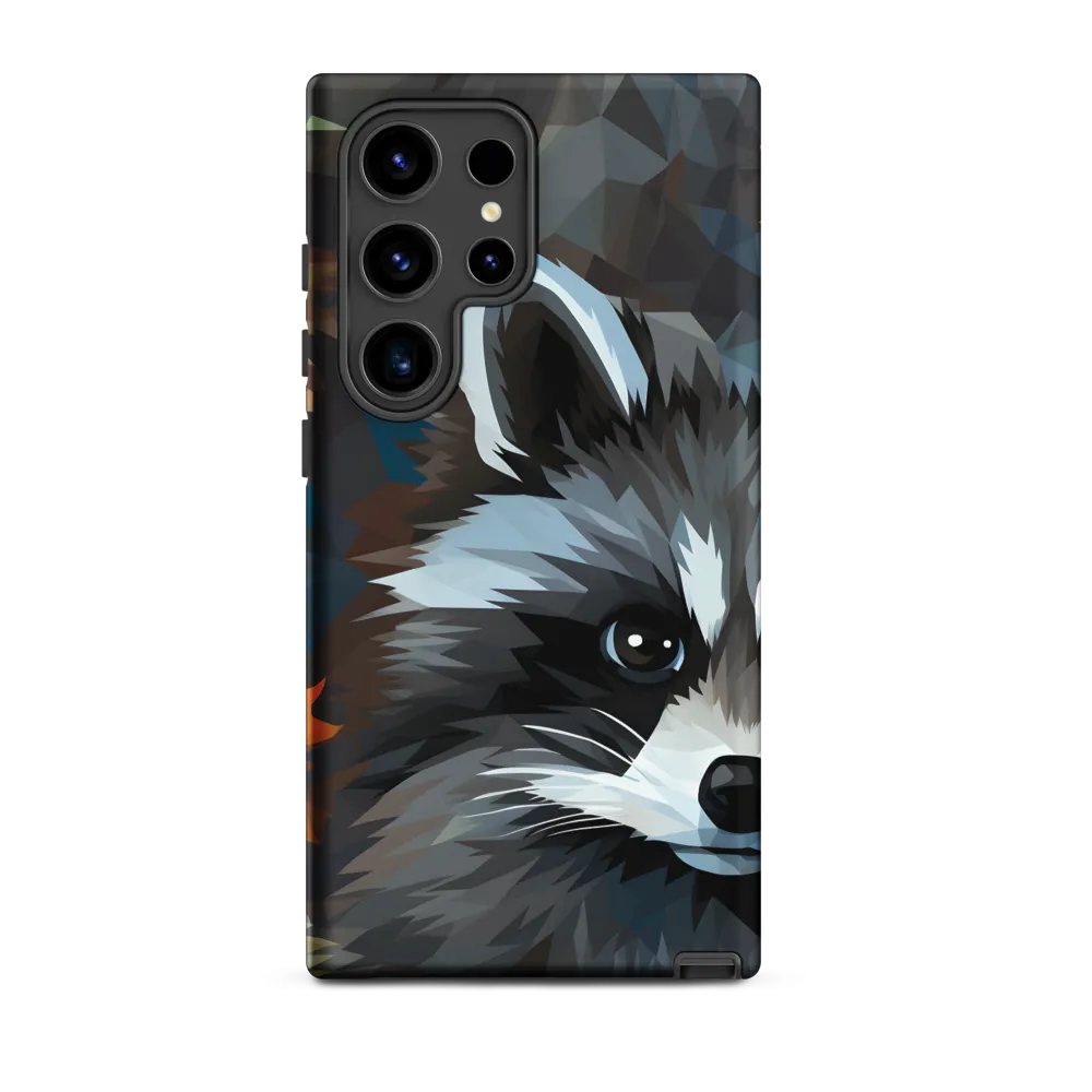 Whispers of Autumn: The Raccoon's Gaze
