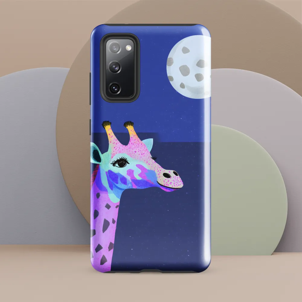 Whimsical Giraffe Under the Stars