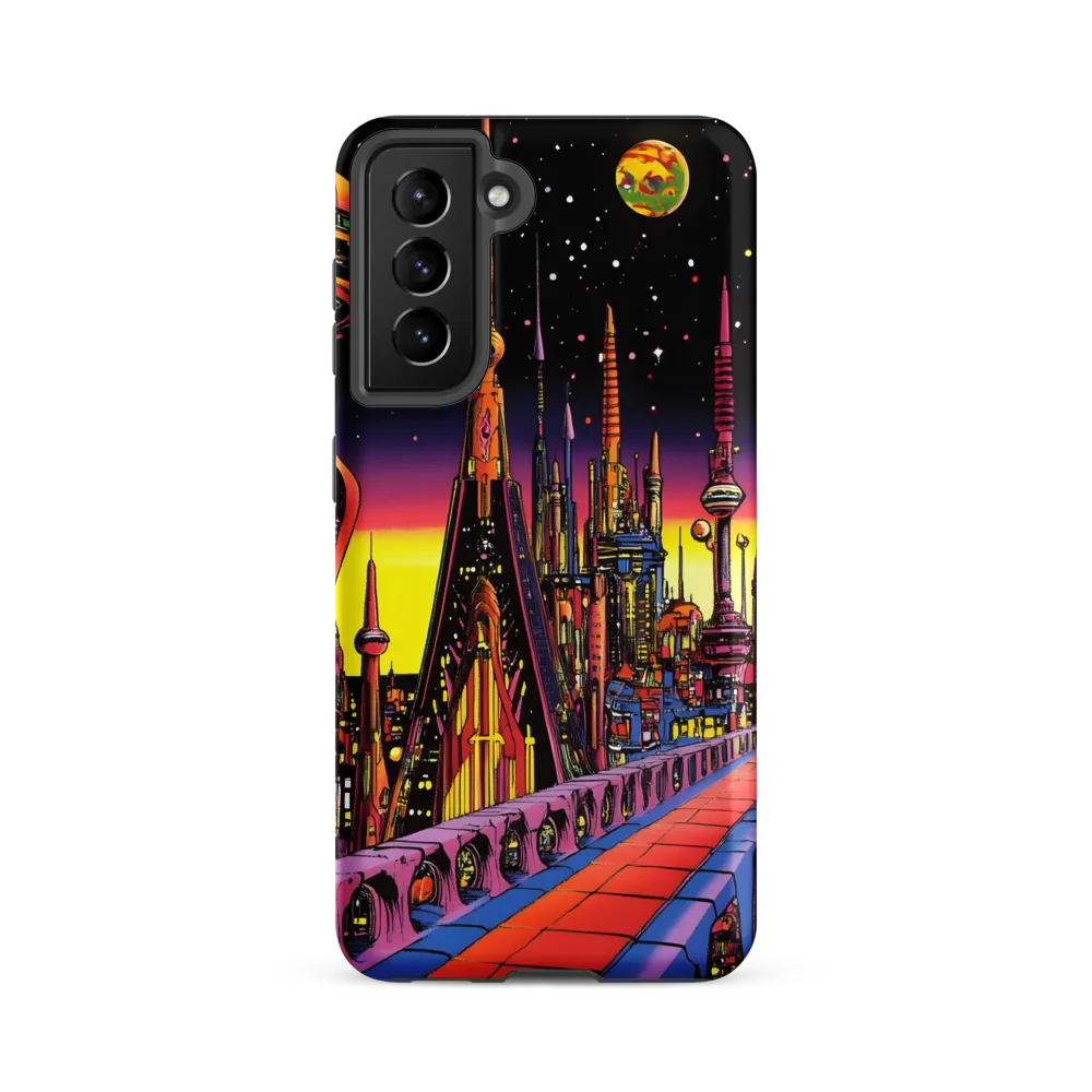 Futuristic Cosmos: A Journey Through Neon Cities