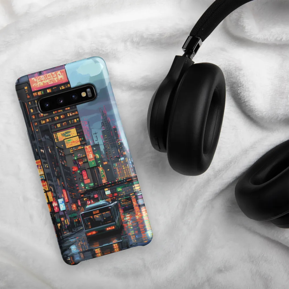 Neon Dreams: A Pixelated Urban Night