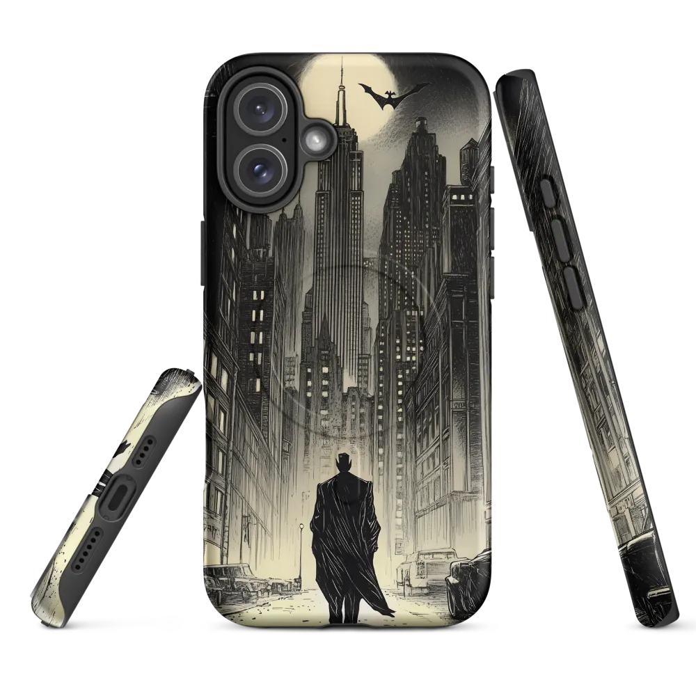 Shadows of the Gotham Night | Phone Case |  16 Plus | MagSafe® Tough Case | Matte