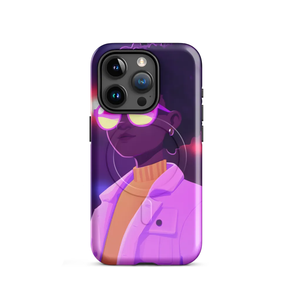 A Vibrant Soul in Shades | Phone Case |  15 Pro | MagSafe® Tough Case | Glossy