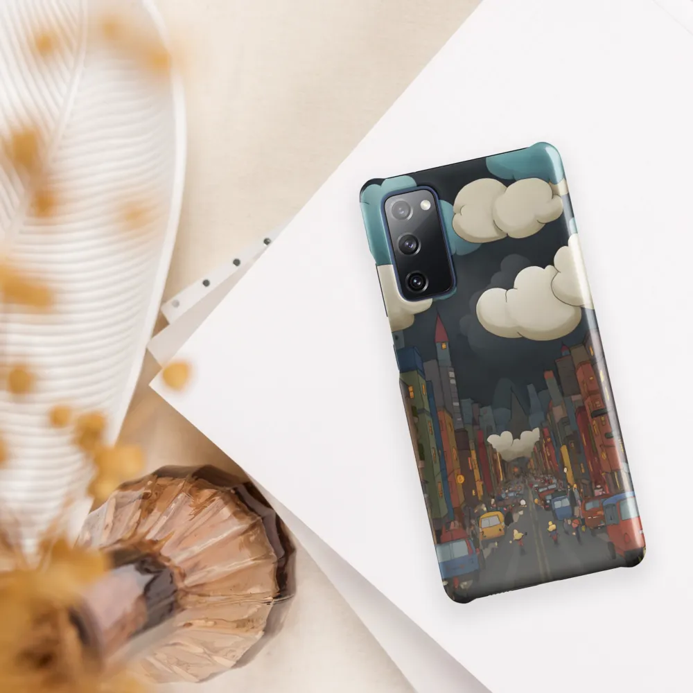 Urban Symphony: A City Awakens at Dusk | Phone Case |  S20 FE | Snap Case | Glossy