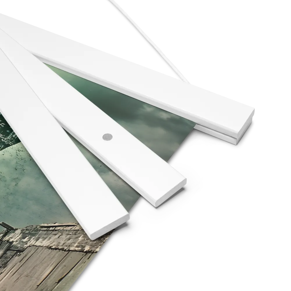 Ethereal Reflections: Identity in a Fragmented World | Poster With White Wood Hanger | 10″×10″