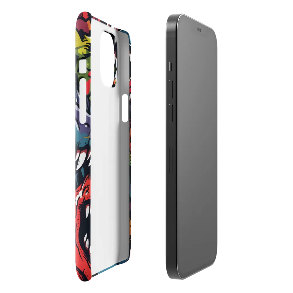 Dino Mania: A Colorful Frenzy | Phone Case |  12 Pro Max | Snap Case | Glossy