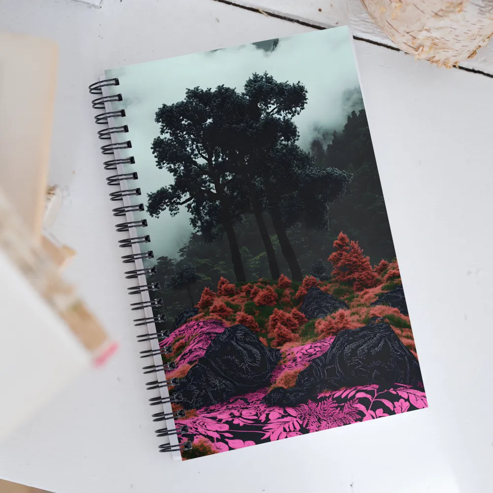 Whispers of a Surreal Landscape | Spiral Notebook