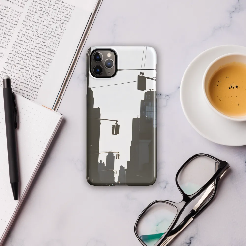 Silhouetted Serenity in Urban Light | Phone Case |  11 Pro Max | Snap Case | Glossy