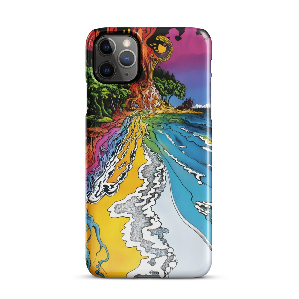 Ethereal Flow: A Psychedelic Landscape | Phone Case |  11 Pro Max | Snap Case | Glossy