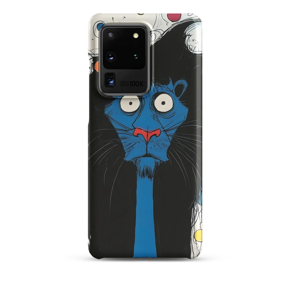 Whimsical Blue Lion