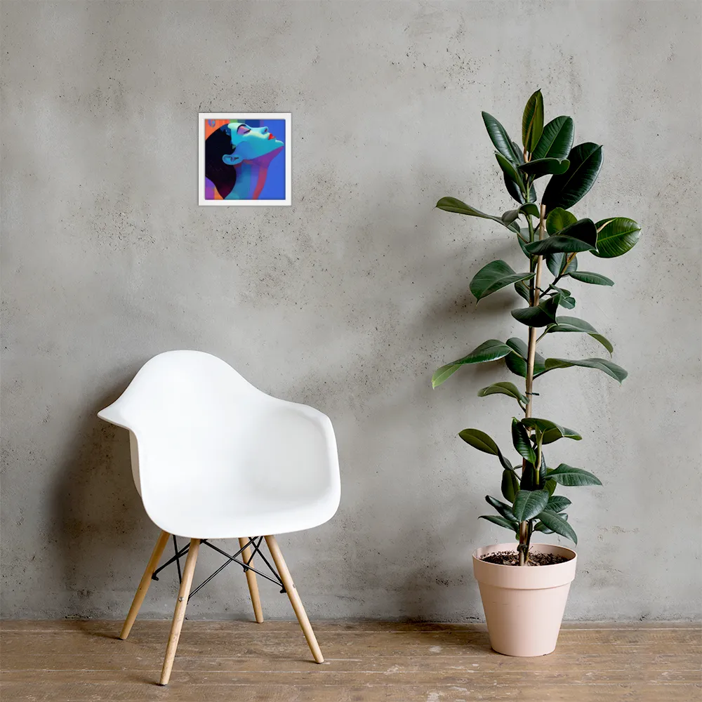 Ethereal Reverie | Poster with White Frame | 10″×10″