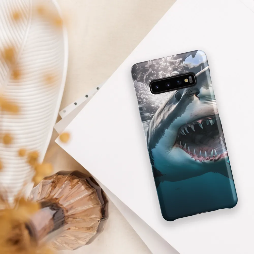 Majesty of the Ocean: The Great White Shark | Phone Case |  S10 Plus | Snap Case | Matte