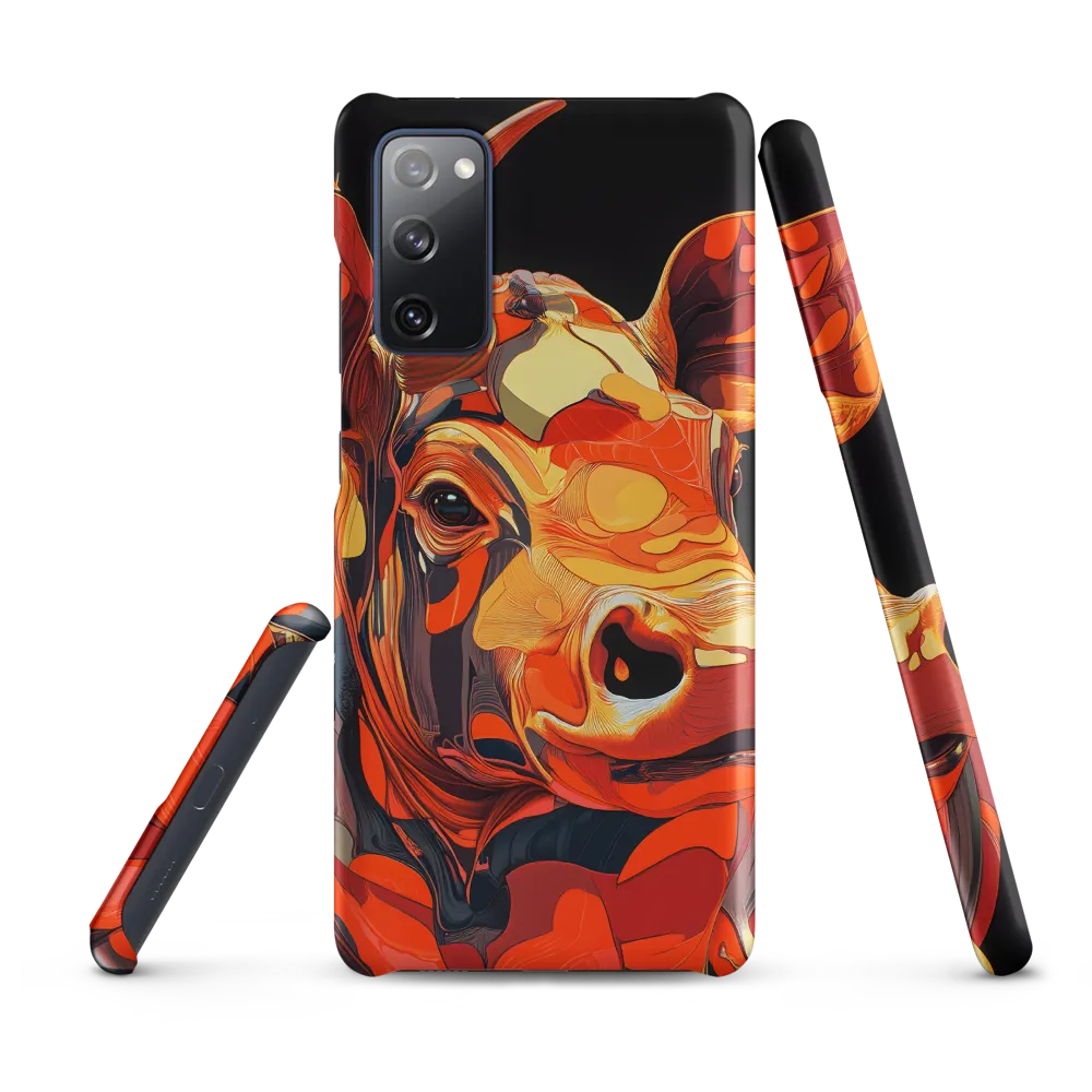Modern Serenade: The Vibrant Cow