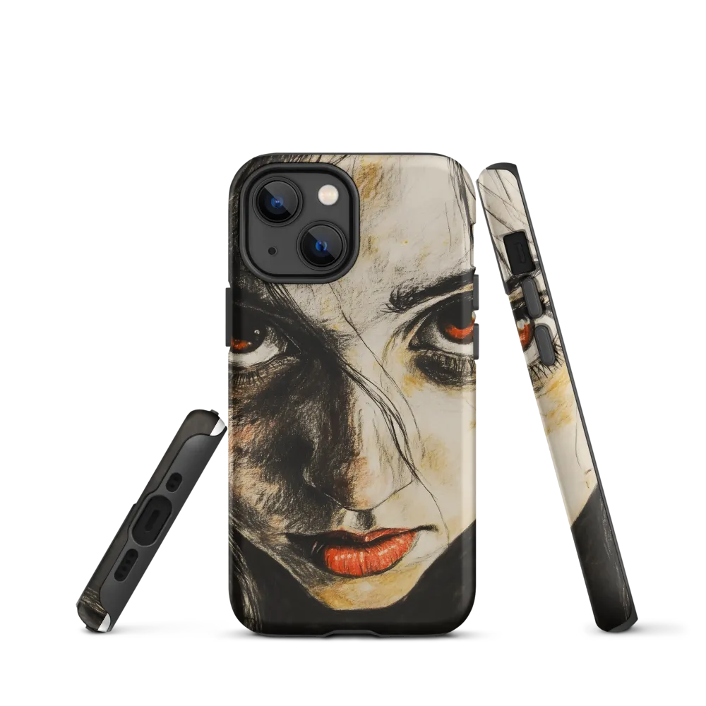 Gaze of Intensity | Phone Case |  13 mini | Tough Case | Matte