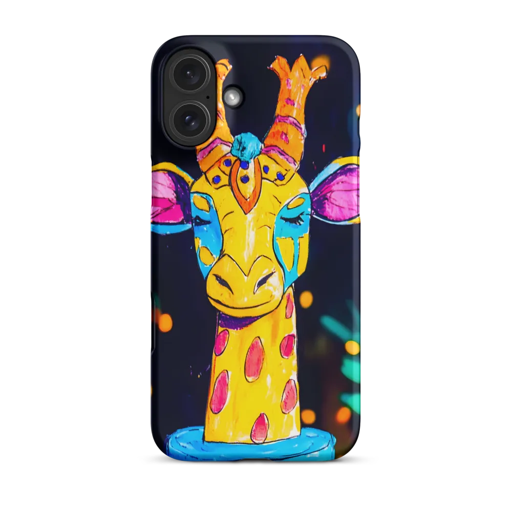 Whimsical Giraffe in Vibrant Colors | Phone Case |  16 Plus | Snap Case | Matte
