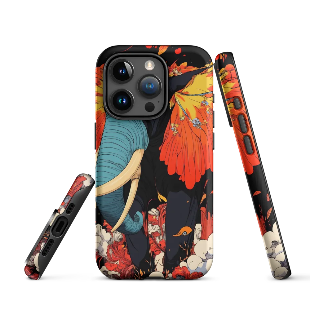 Majesty of the Floral Elephant | Phone Case |  15 Pro | Tough Case | Matte