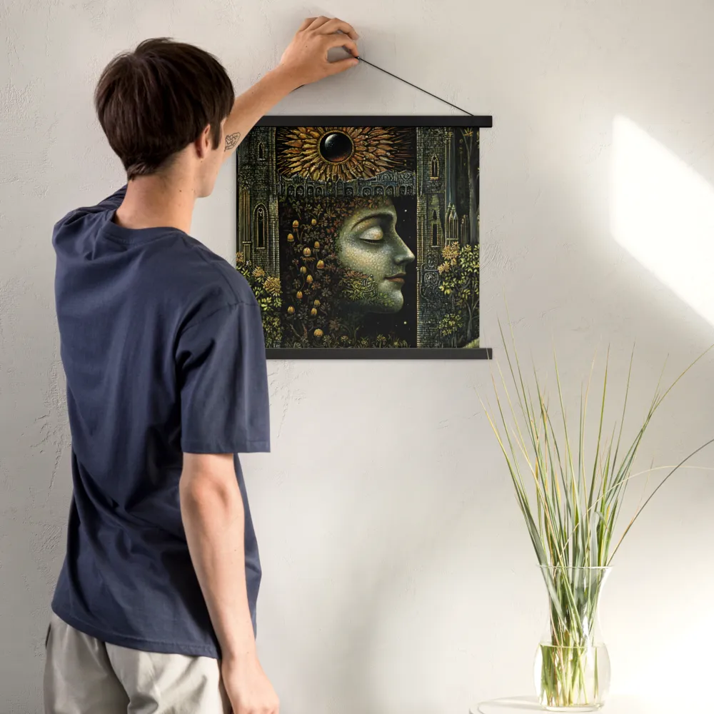 Nature’s Embrace: The Infinite Connection | Poster With Black Wood Hanger | 18″×18″