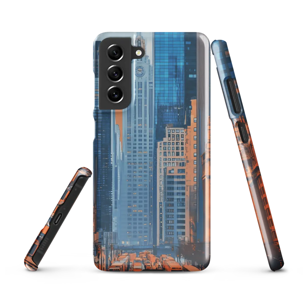 Urban Symphony in Blue and Orange