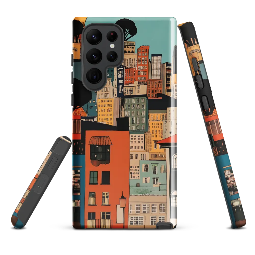 Urban Fusion: A Colorful Cityscape