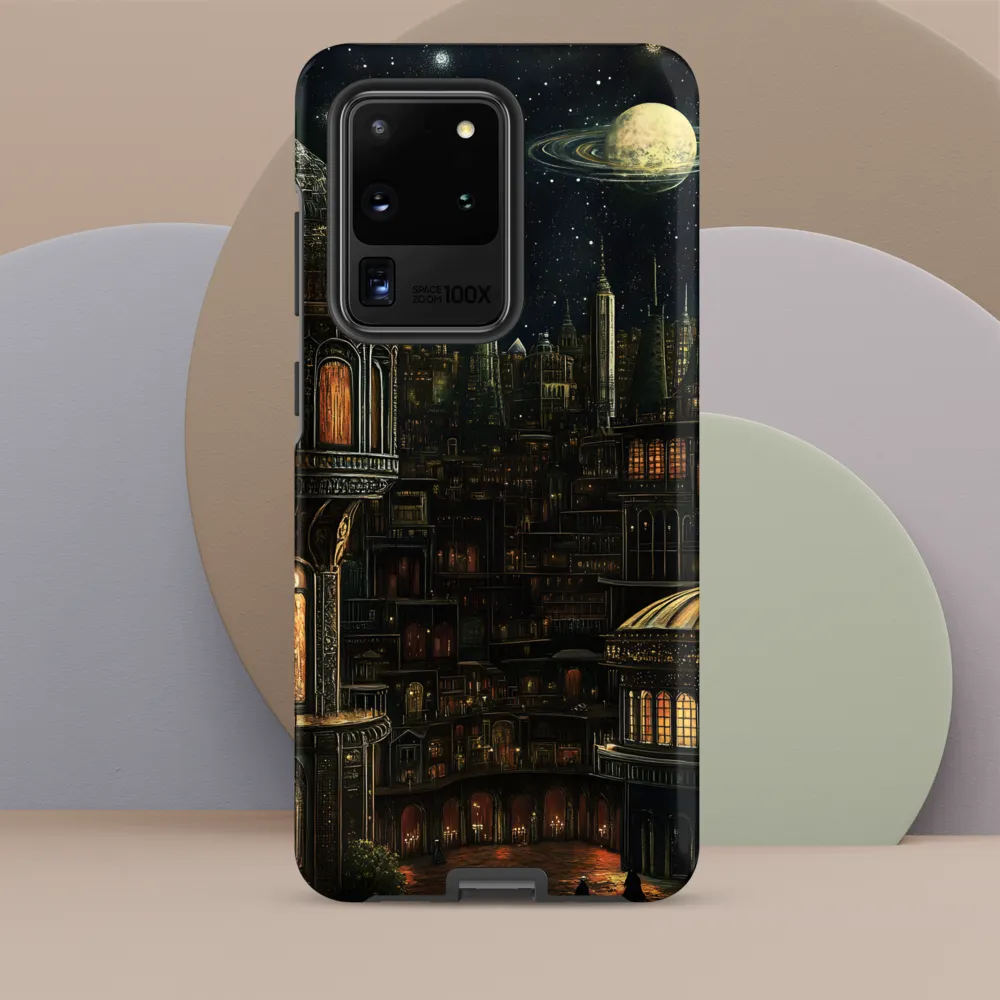 Celestial Enigma: A Surreal Cityscape