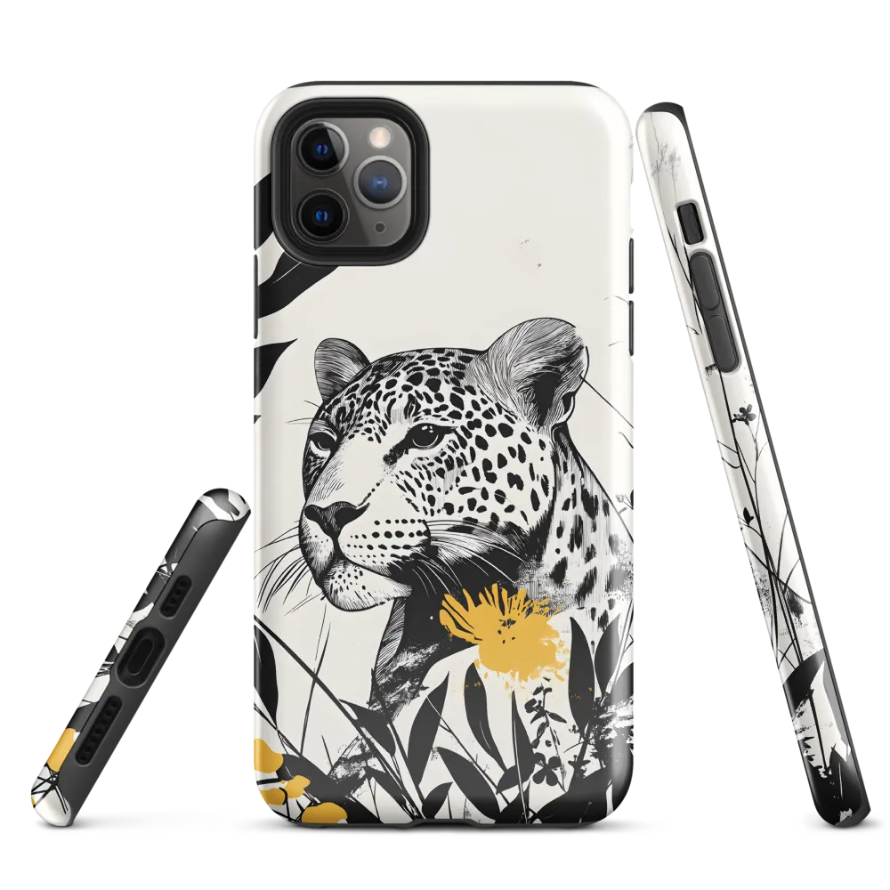 Majestic Leopard Amongst Flora | Phone Case |  11 Pro Max | Tough Case | Glossy