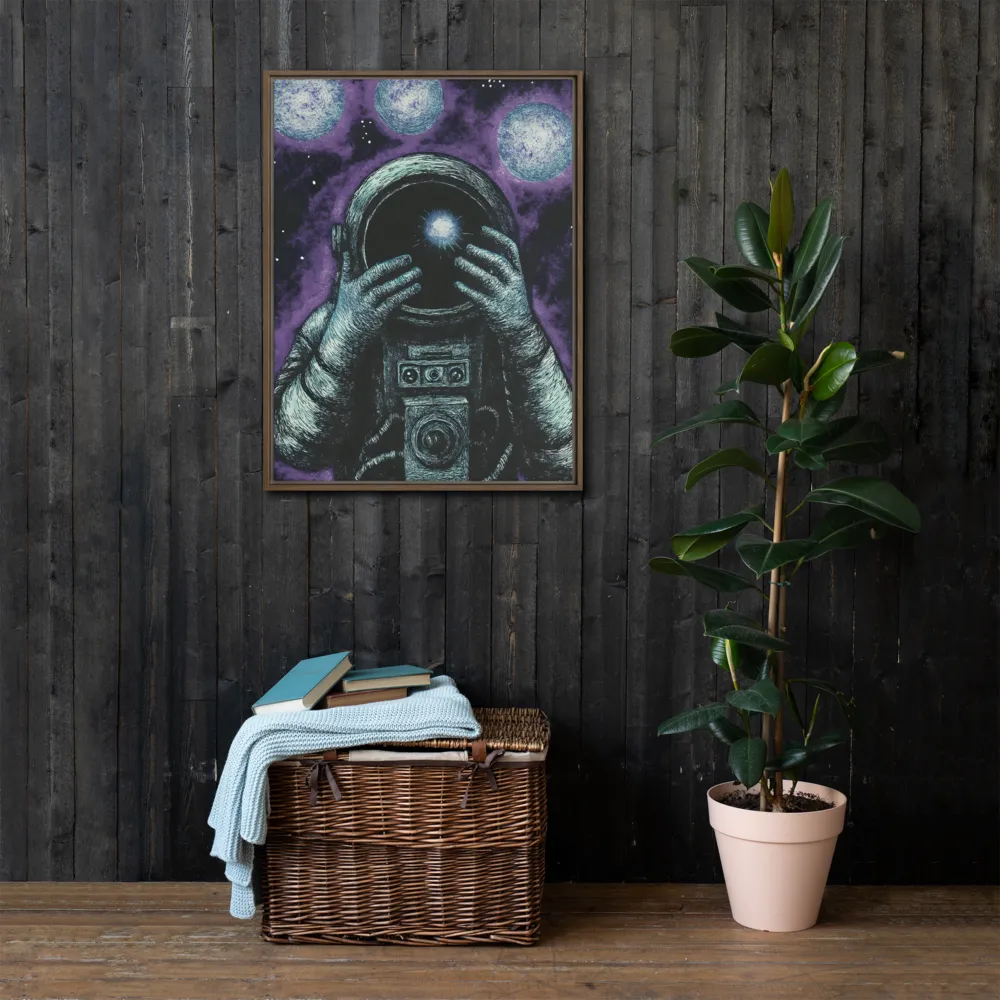 Beyond the Stars | Canvas with Brown Frame | 24″×32″