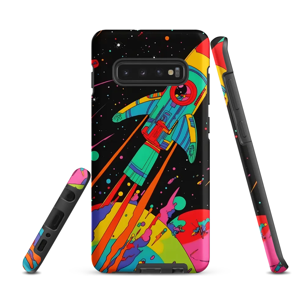 Cosmic Voyage: The Neon Lift-Off