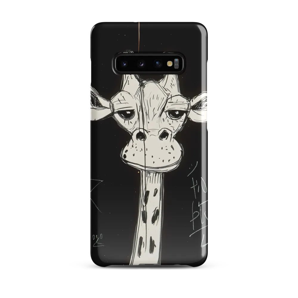 Whimsical Giraffe in Ink | Phone Case |  S10 Plus | Snap Case | Glossy